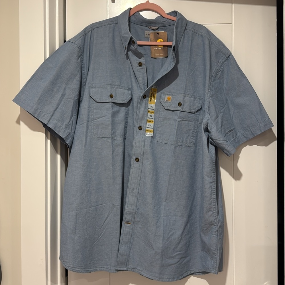 Carhartt Light Blue Regular Fit Shirt 2XL